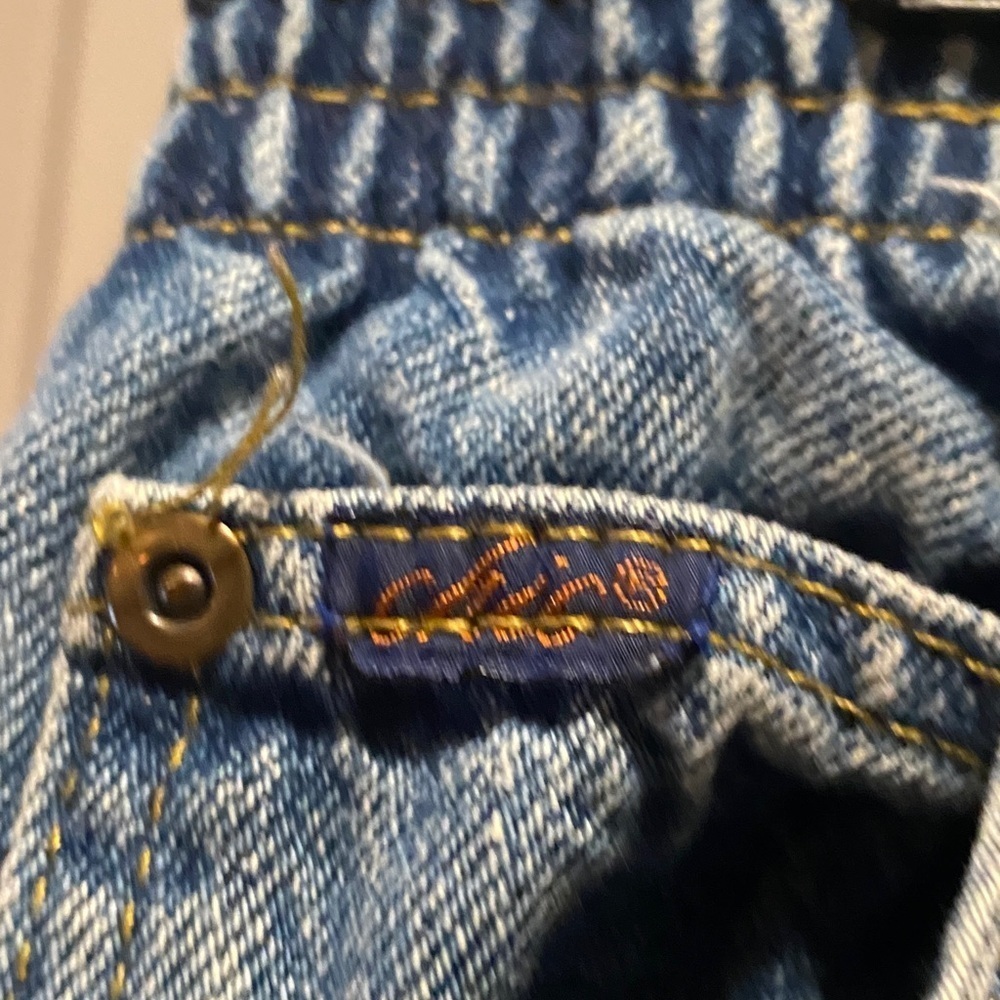 Vintage Chic Mom Jeans 18 Tall High Rise 100% Cotton USA Blue Denim - Picture 3 of 16